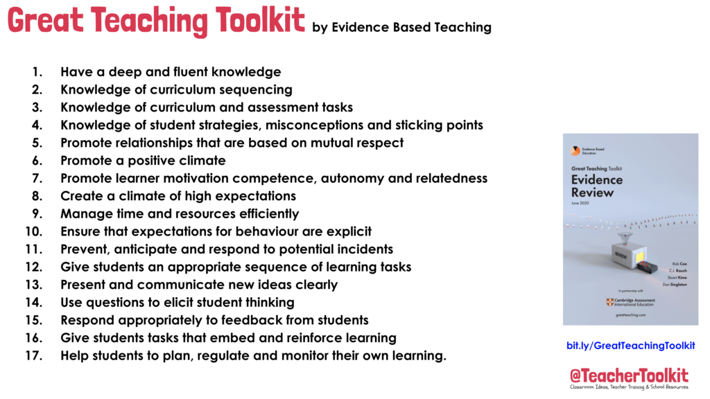 the elements of great teaching