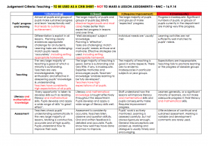 Observing the Observers: - TeacherToolkit