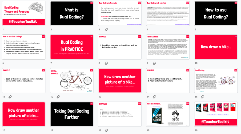 Dual Coding Theory And Practice - TeacherToolkit